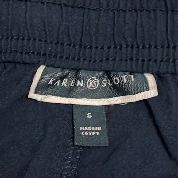 KAREN SCOTT Intrepid Blue/Navy Shorts 100% Cotton Loose Fit Sz S NWT! - Picture 3 of 6